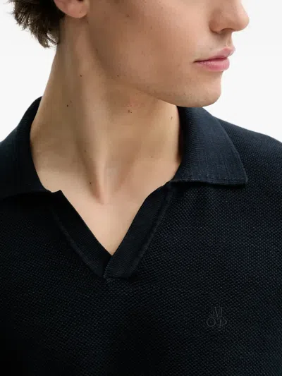 Marc O'polo V-neck Long-sleeve T-shirt In Blue