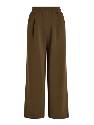 Varley Extra Wide Leg 32'' Trousers In Brown