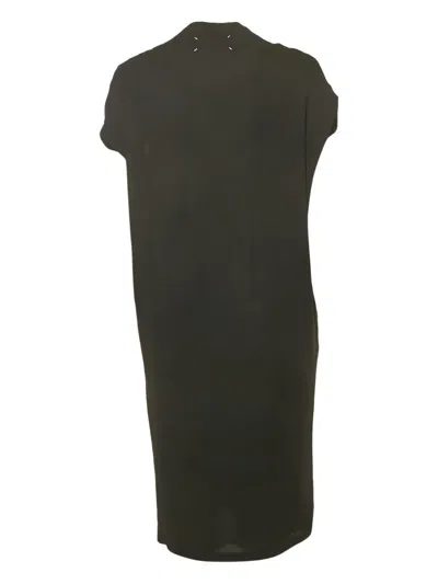 Pre-owned Maison Margiela V-neck Dress In Black