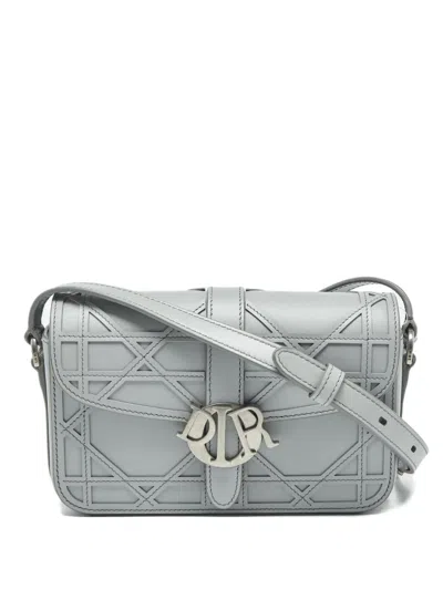 Pre-owned Dior 2023 Mini  Charm Shoulder Bag In Gray