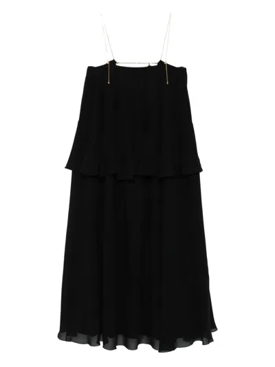 Chloé Open-back Maxi Dress In Black