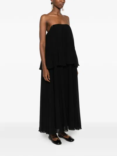 Chloé Open-back Maxi Dress In Black