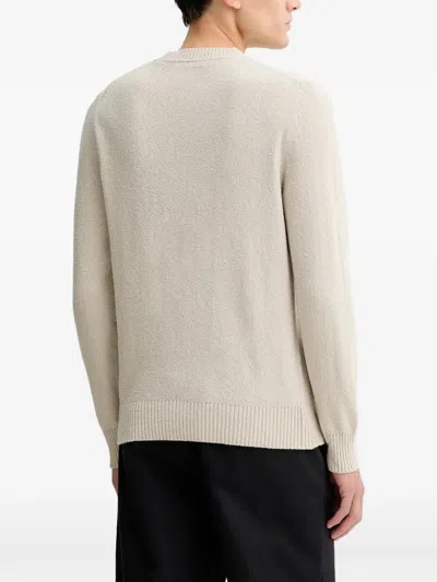 Marc O'polo Ribbed Crew Neck Sweater In Neutral
