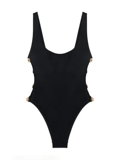 Simkhai Mona Studded One-piece Swimsuit In Multi