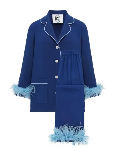 Sleeper Detachable-feather Pajama Set In Multi