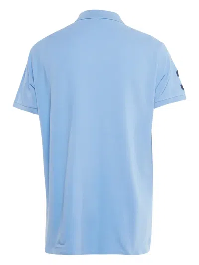Pre-owned Polo Ralph Lauren Light-blue Graphic Polo Shirt