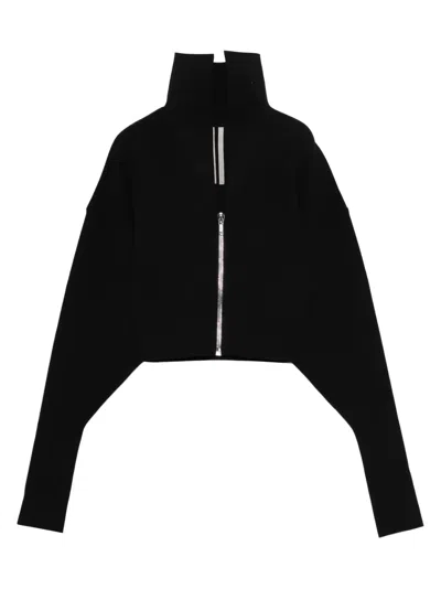 Rick Owens Dracu Zip-up Jacket In Black