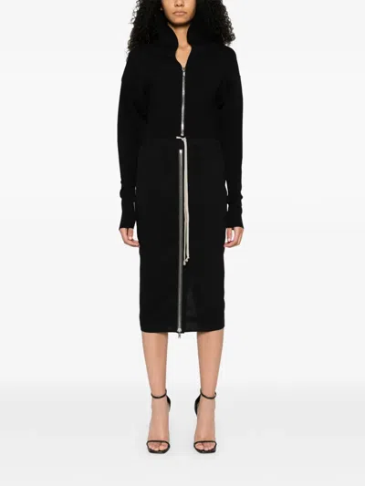 Rick Owens Dracu Zip-up Jacket In Black