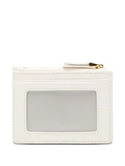 Coccinelle Leather Cardholder In White
