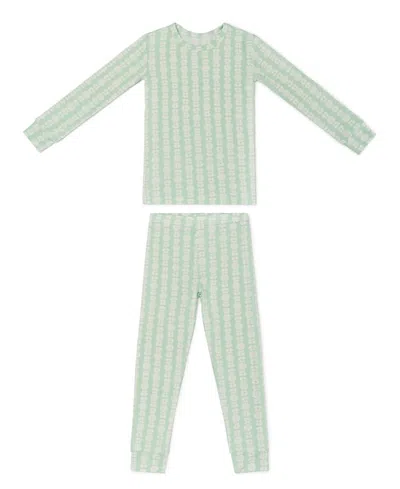 Motette Girls' Mint Meadows Pajama Set - Baby, Little Kid