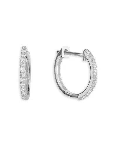 Lana Jewelry 14k Yellow Gold Diamond Pave Huggie Hoop Earrings In Metallic