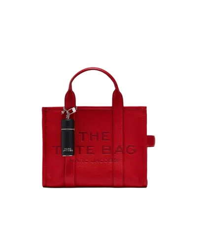 Marc Jacobs The Lipstick Logo Lettering Zipped Bag Charm In Black