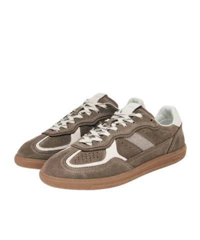 Alohas Tb.490 Rife Taupe Leather Sneakers Shoes In Brown