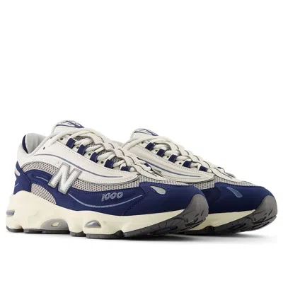 New Balance 1000 Leather And Mesh Sneakers In Blue