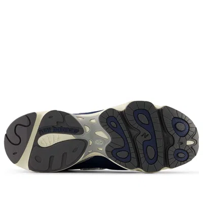 New Balance 1000 Leather And Mesh Sneakers In Blue