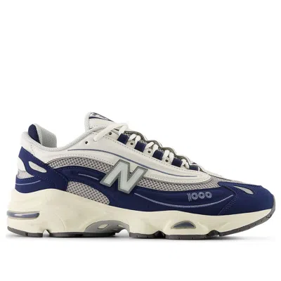 New Balance 1000 Leather And Mesh Sneakers In Blue