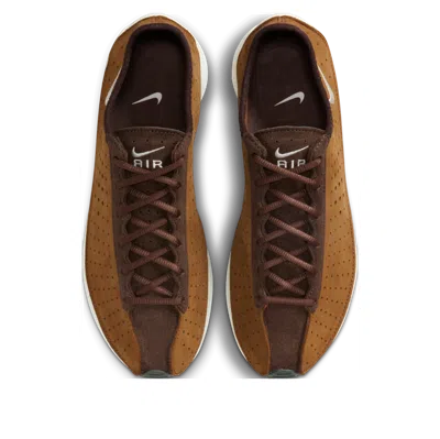 Nike Air Superfly Perforated Nubuck And Suede Sneakers In Brown