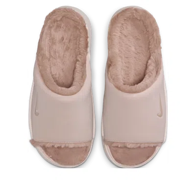 Nike Calm Platform Cozy Slides In Pink