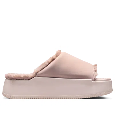 Nike Calm Platform Cozy Slides In Pink