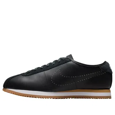 Nike Cortez Leather Sneaker In Black