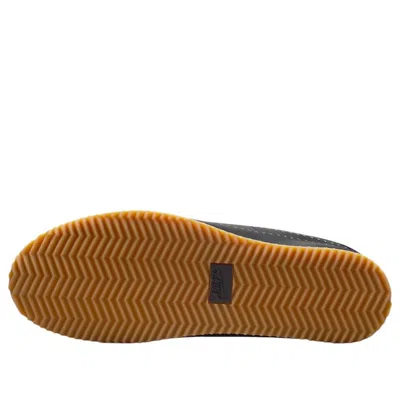 Nike Cortez Leather Sneaker In Black