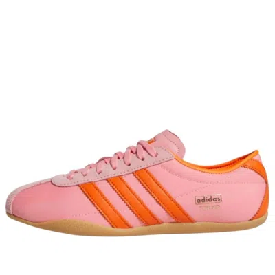 Adidas Originals Tokyo W Leather And Suede-trimmed Shell Sneakers In Pink