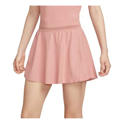 Nike (wmns)  Court Advantage Dri-fit Short Tennis Skirt 'red Stardust' In Pink