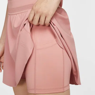 Nike (wmns)  Court Advantage Dri-fit Short Tennis Skirt 'red Stardust' In Pink