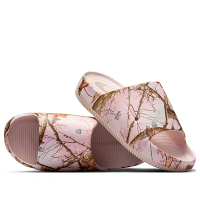 Nike (wmns)  Calm Real Tree Slides 'silt Red' In Neutral