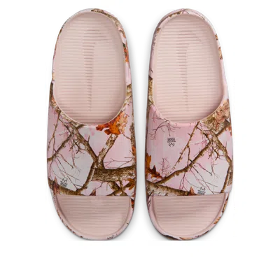 Nike (wmns)  Calm Real Tree Slides 'silt Red' In Neutral