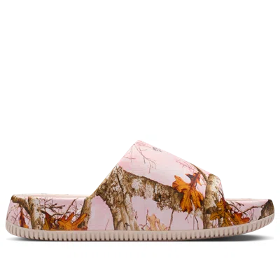 Nike (wmns)  Calm Real Tree Slides 'silt Red' In Neutral