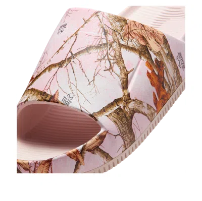 Nike (wmns)  Calm Real Tree Slides 'silt Red' In Neutral