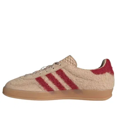 Adidas Originals (wmns) Adidas Gazelle Indoor Furry 'tan Red' In Neutral