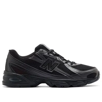 New Balance Mens Black Mono 740 V2 Branded Mesh Low-top Trainers