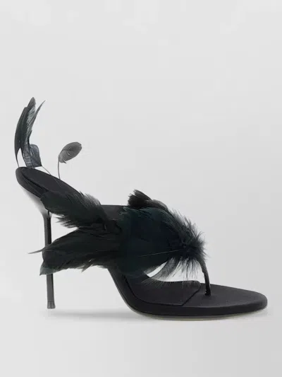 Paris Texas Women Black Open Toe Heels, 3.5 Luxury Pumps & Heels For Women Darveys