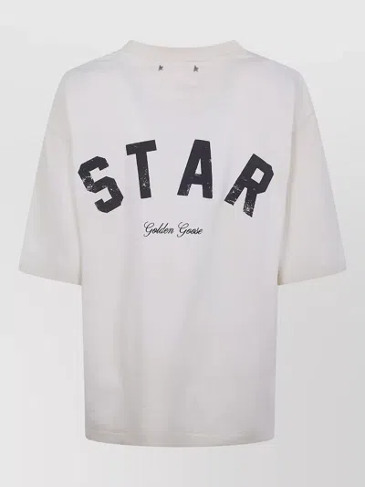 Golden Goose Star Unisex Relaxed Fit Jersey T Shirt In White