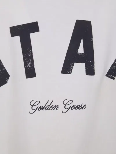 Golden Goose Star Unisex Relaxed Fit Jersey T Shirt In White