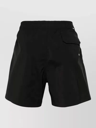 Amiri Core Logo Swim Trunk Back Pocket In Black