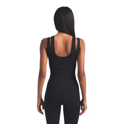 Nike (wmns)  X Skims Matte Double-strap Scoop Tank Top 'obsidian' In Black