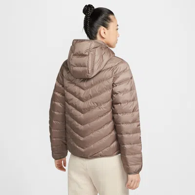 Nike (wmns)  Sportswear Windpuffer Therma-fit Hooded Puffer 'mink Brown'
