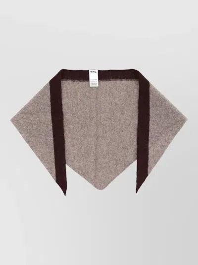 Margaret Howell Rectangular Two Tone Soft Texture Scarf