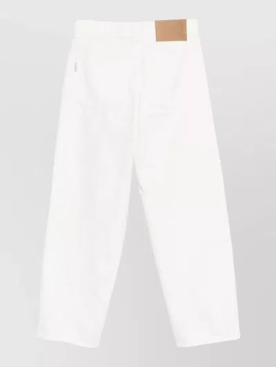 Haikure Betty Bull 44 Straight Leg Denim Trousers In Animal Print