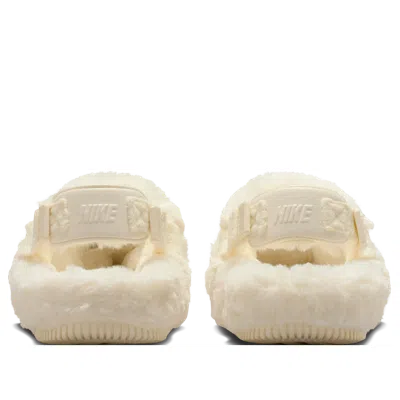 Nike Calm Faux Fur Mule In Neutral