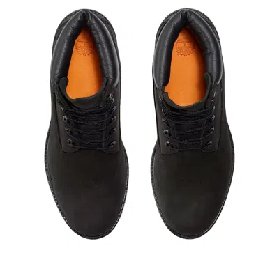 Timberland Brlack Water-proof Boots With Logo Plate In Black