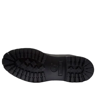 Timberland Brlack Water-proof Boots With Logo Plate In Black