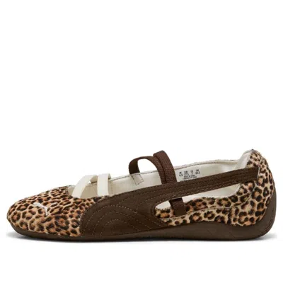 Puma Speedcat Genuine Calf Hair Ballet Sneaker In Animal Print
