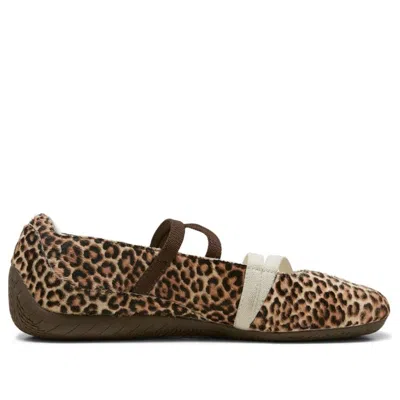 Puma Speedcat Genuine Calf Hair Ballet Sneaker In Animal Print