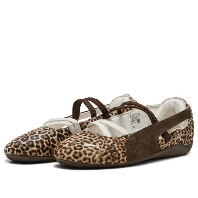 Puma Speedcat Genuine Calf Hair Ballet Sneaker In Animal Print