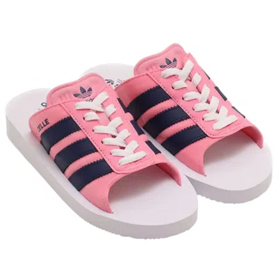 Adidas Originals (wmns) Adidas Gazelle Beach Slides 'pink Dark Blue'