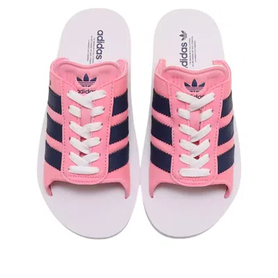 Adidas Originals (wmns) Adidas Gazelle Beach Slides 'pink Dark Blue'